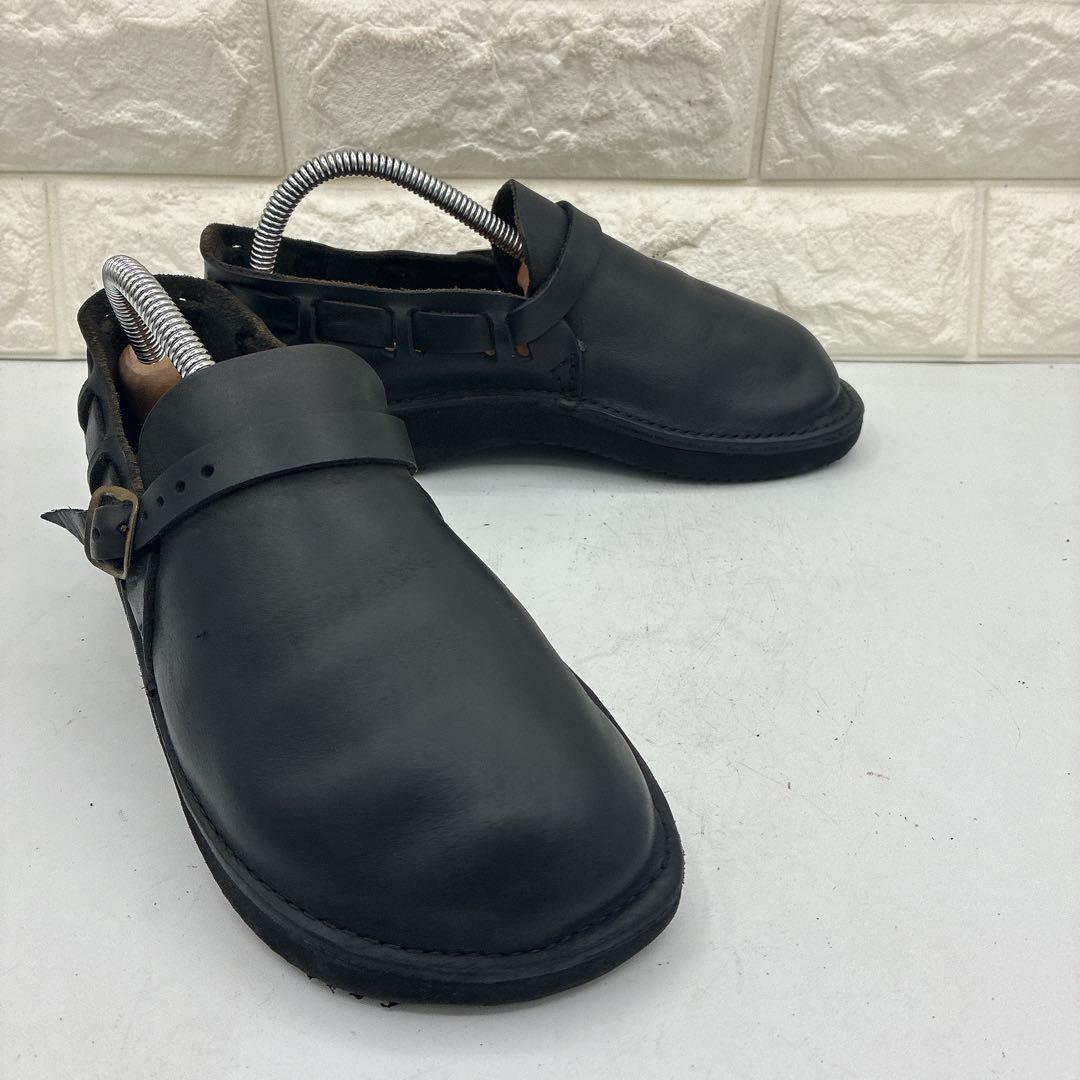 【美品】オーロラシューズ ミドルイングリッシュ 23.5 レザー ローファー 黒