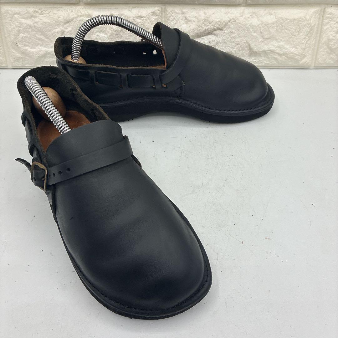 【美品】オーロラシューズ ミドルイングリッシュ 23.5 レザー ローファー 黒