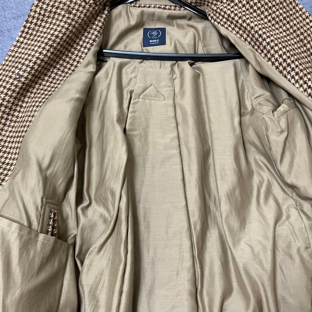 BEAMS F バルカラーコート