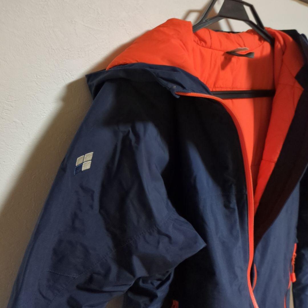 mont-bell 子ども用スキーウェア ネイビー/オレンジ