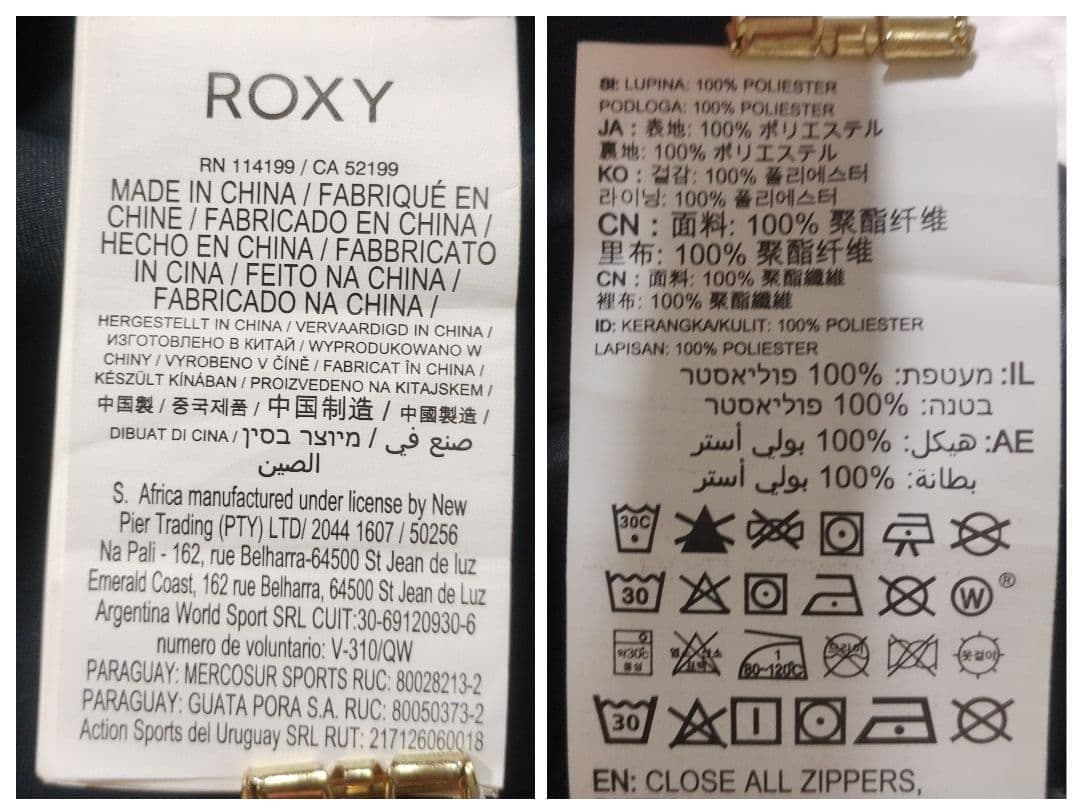 【未使用級】ROXY　スノーボードウェア　スキー　薔薇　ウィンタースポーツ　黒