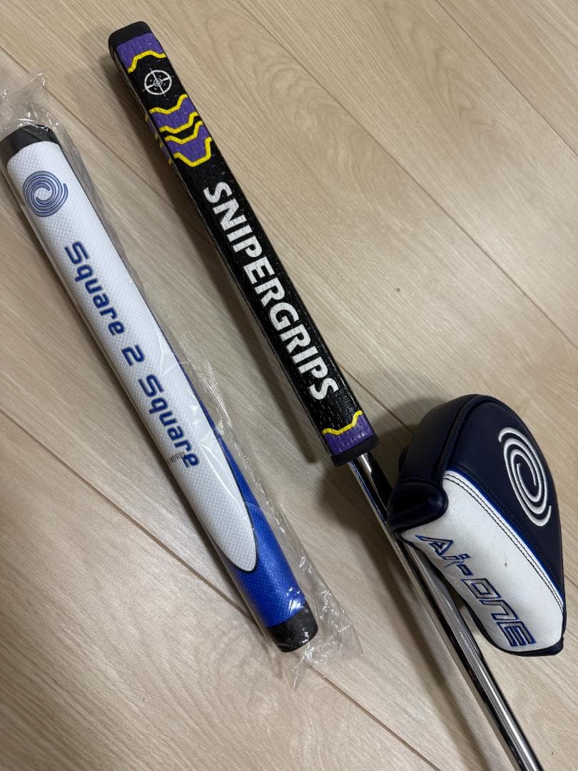 Odyssey Square 2 Square #7パター 純正グリップ付き