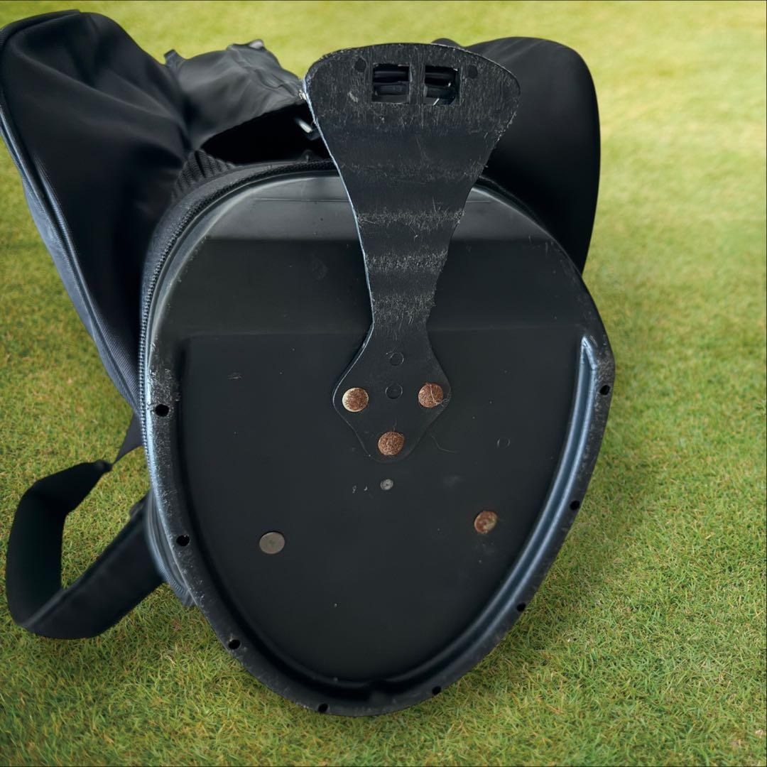 美品　パーリーゲイツ　キャディバッグ　黒　ブラック　ショルダー式　スタンド式