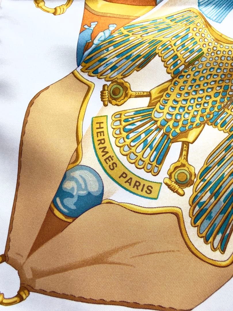 新品未使用箱付 HERMÈS エルメス シルクスカーフ カレ 90×90cm