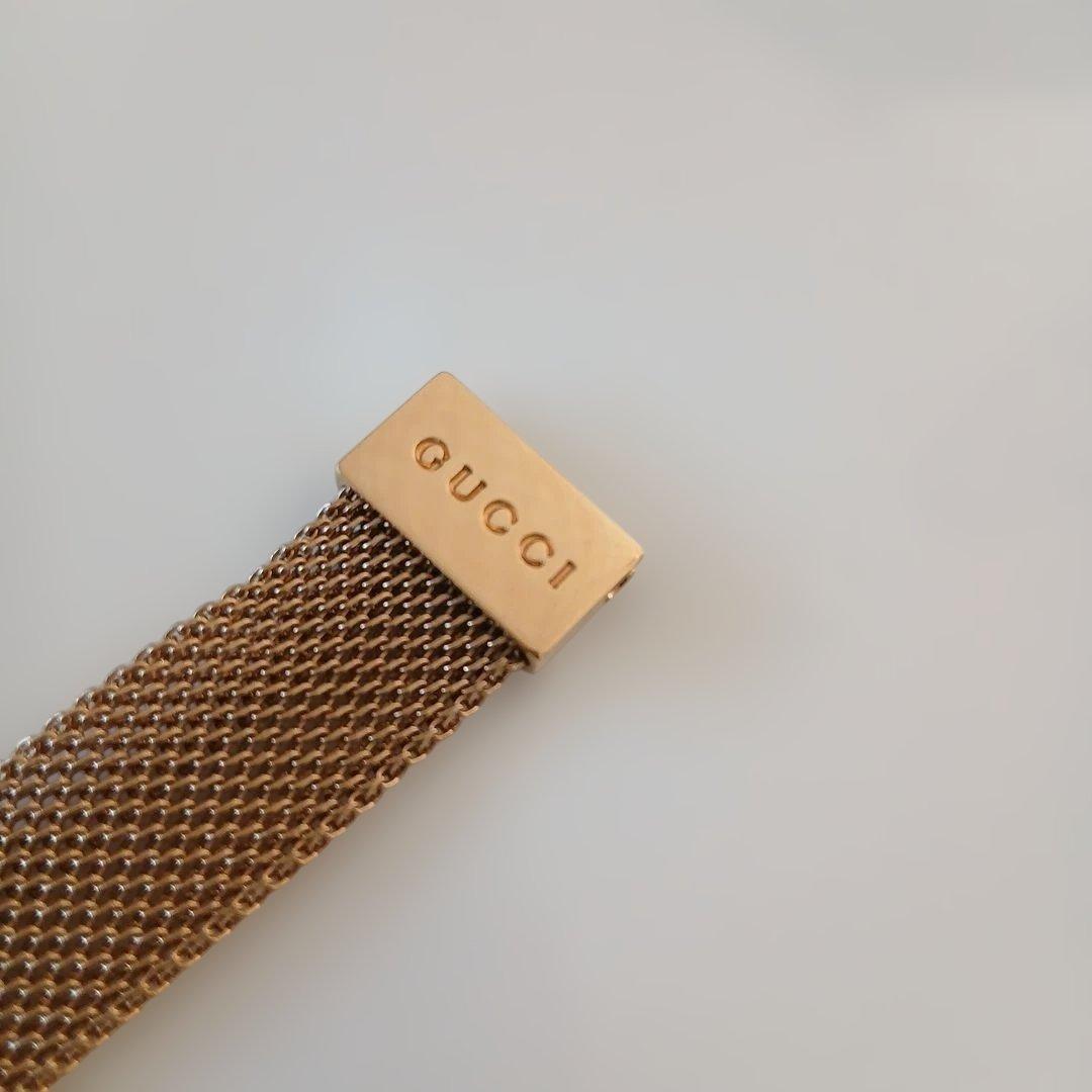 GUCCI　メッシュ バングル ブレスレット ゴールド