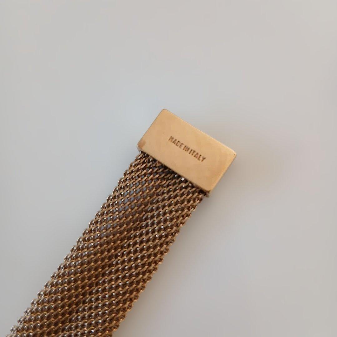 GUCCI　メッシュ バングル ブレスレット ゴールド