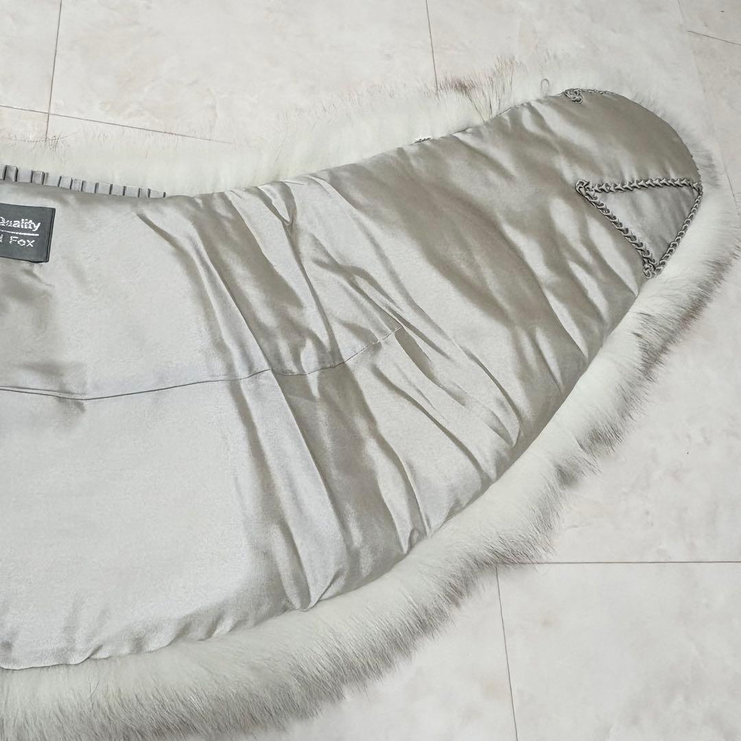 【美品】大判 サガフォックス ブルーフォックス ショール