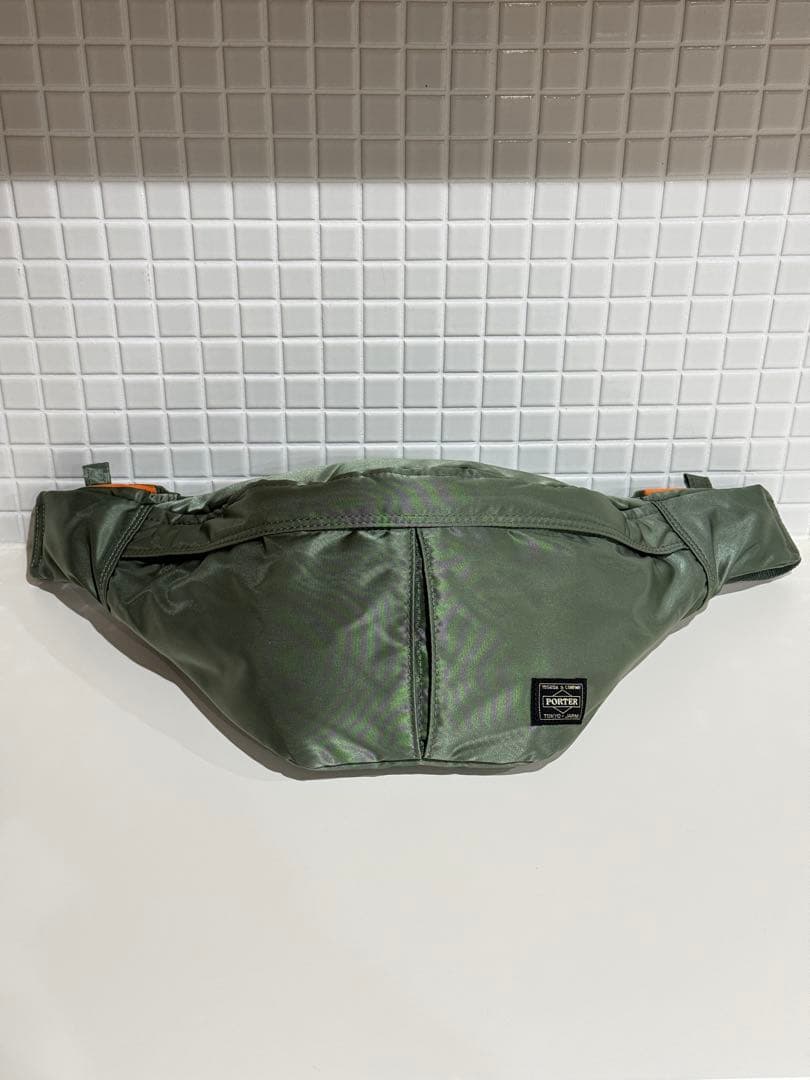 【超美品】ポーター タンカー ウエストバッグ L ボディバッグ セージグリーン