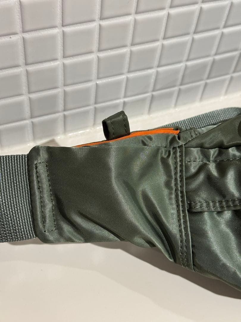 【超美品】ポーター タンカー ウエストバッグ L ボディバッグ セージグリーン