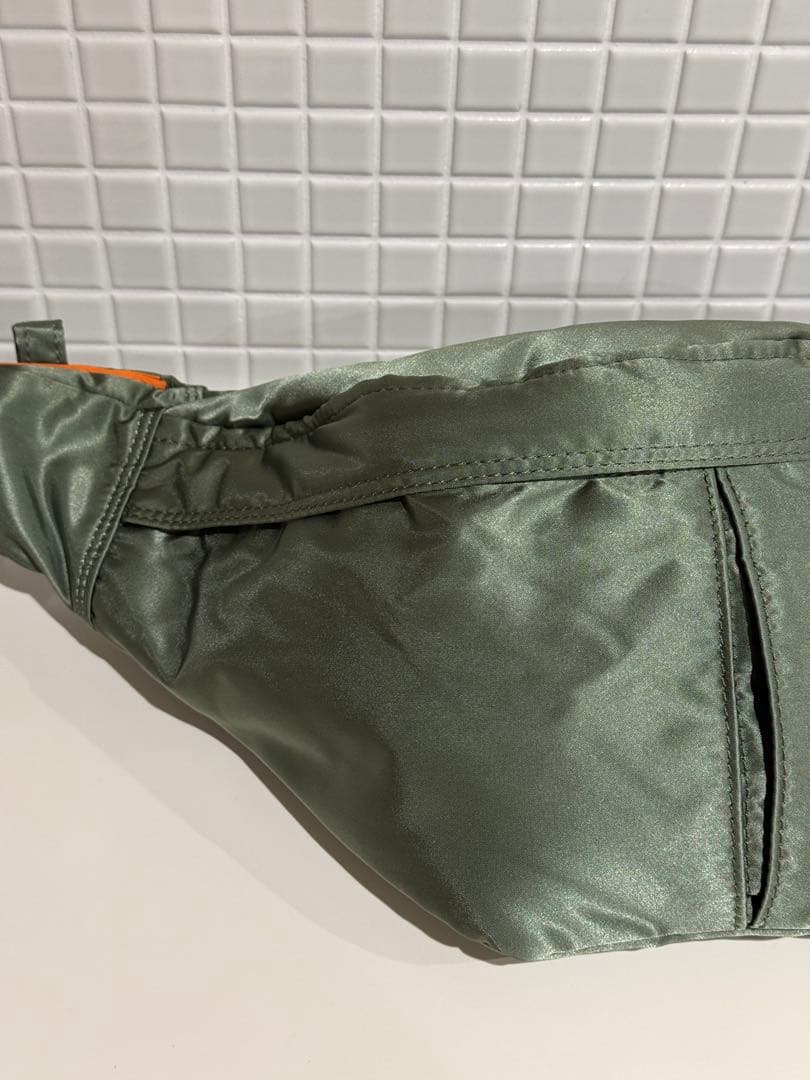 【超美品】ポーター タンカー ウエストバッグ L ボディバッグ セージグリーン