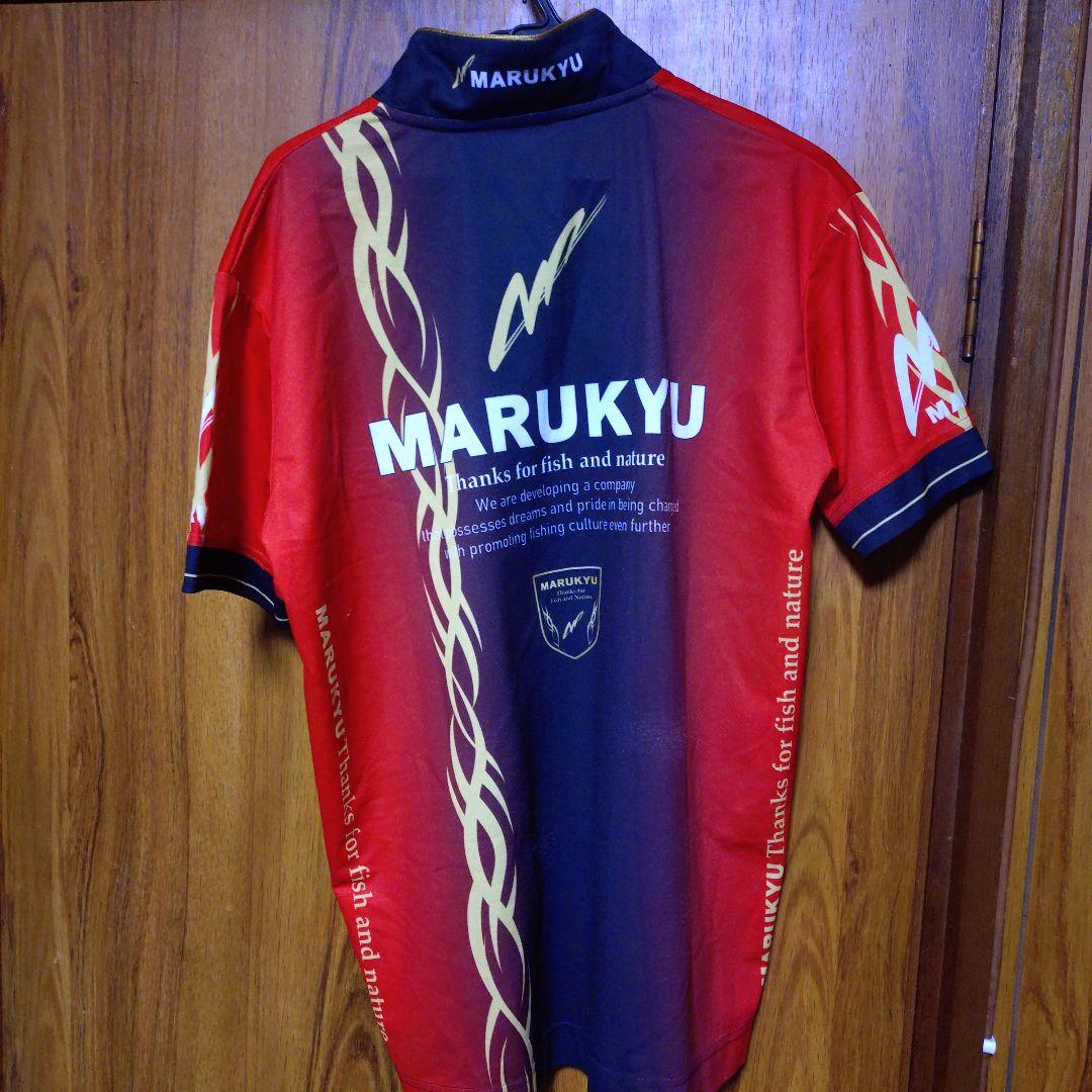 MARUKYU ジップアップシャツ Mサイズ 赤
