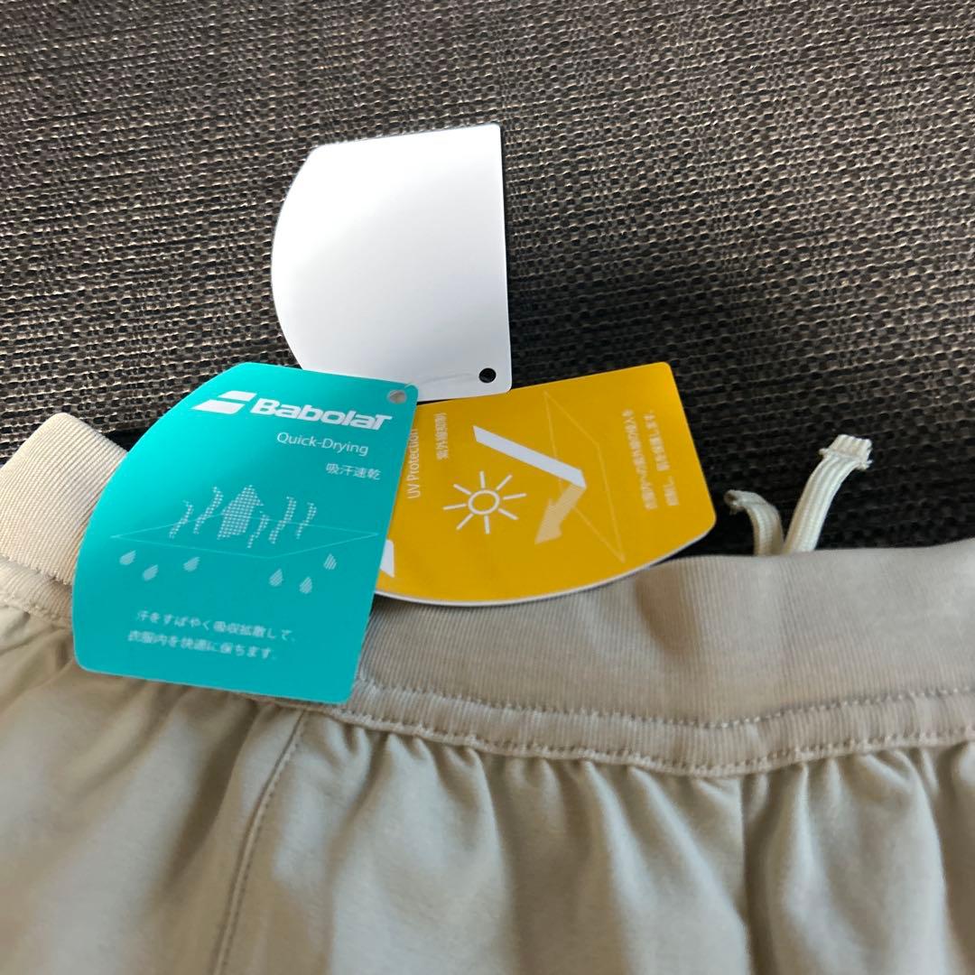 Babolat新作テニスキュロットショートパンツXLベージュレディースアドミラル