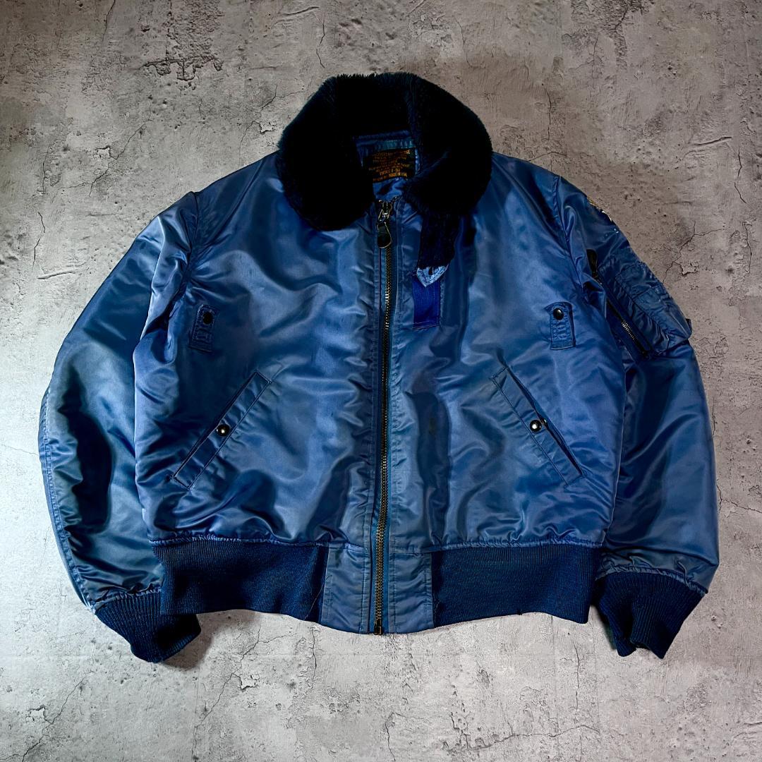 あ希少 B-15D フライトジャケット USA製 L 60s後半〜70s