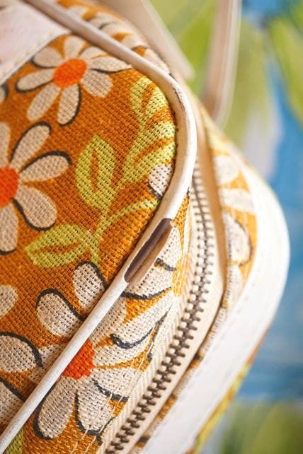 レア 希少 1960's Vintage Travel bag Daisy