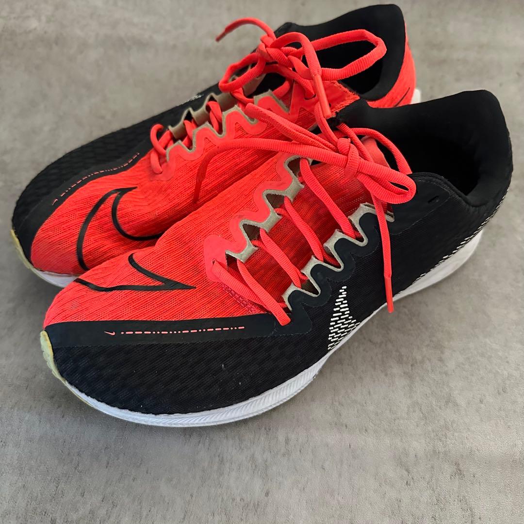 Nike ランニングシューズ 赤/黒 24.5cm - メルカリ