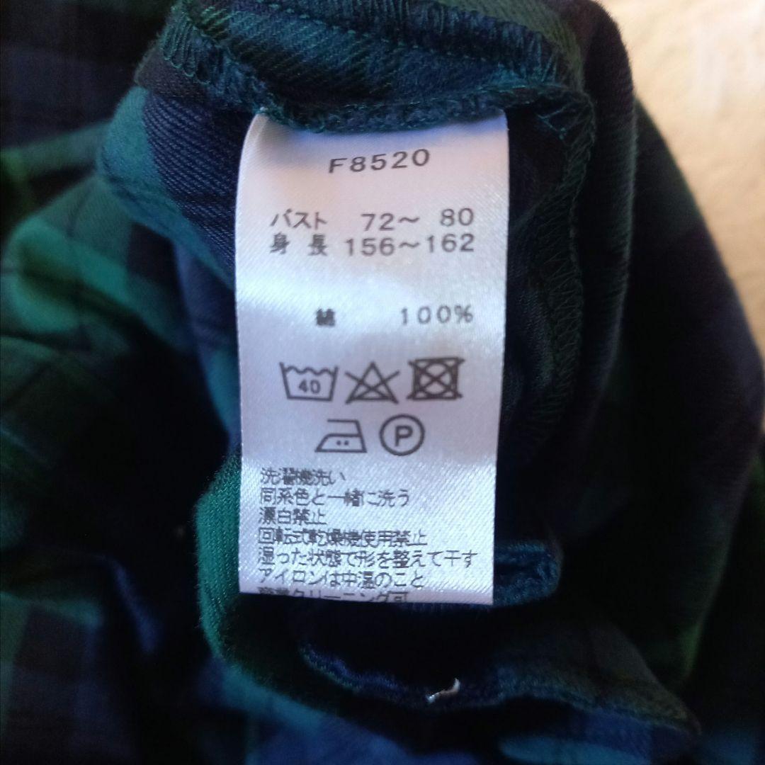 未使用　フレッドペリー　シャツドレス　ブラックウォッチ　サイズS相当