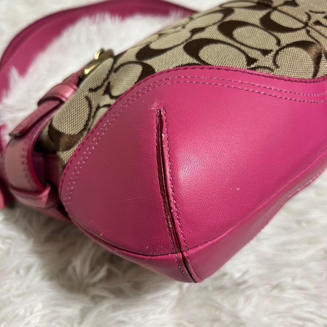 【希少色】COACH コーチ ワンショルダー 斜め掛け 2way ピンク