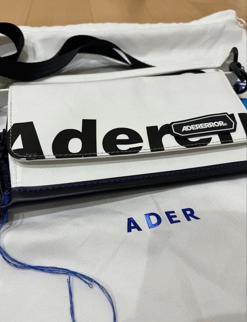 ADERERROR ホワイト プリント バッグ