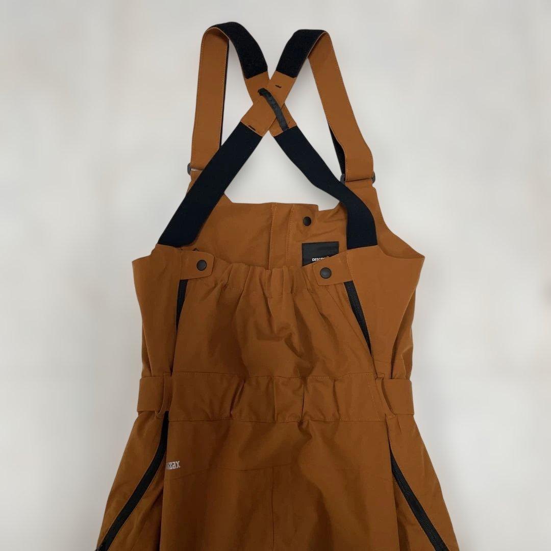 DESCENTE キャメル　スキーウェア オーバーオール　ボード