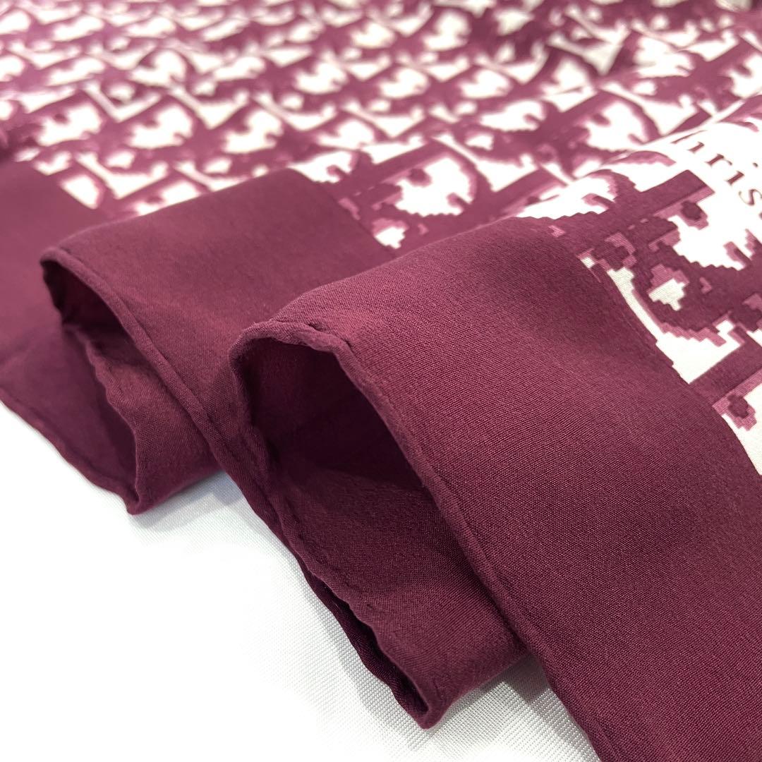 Y510-30　Dior　クリスチャンディオール　スカーフ　ロゴ　トロッター