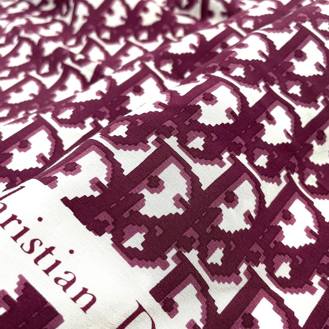 Y510-30　Dior　クリスチャンディオール　スカーフ　ロゴ　トロッター