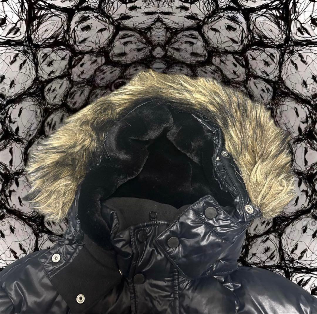 00s old uniqlo ファー ダウンジャケット y2k お兄系