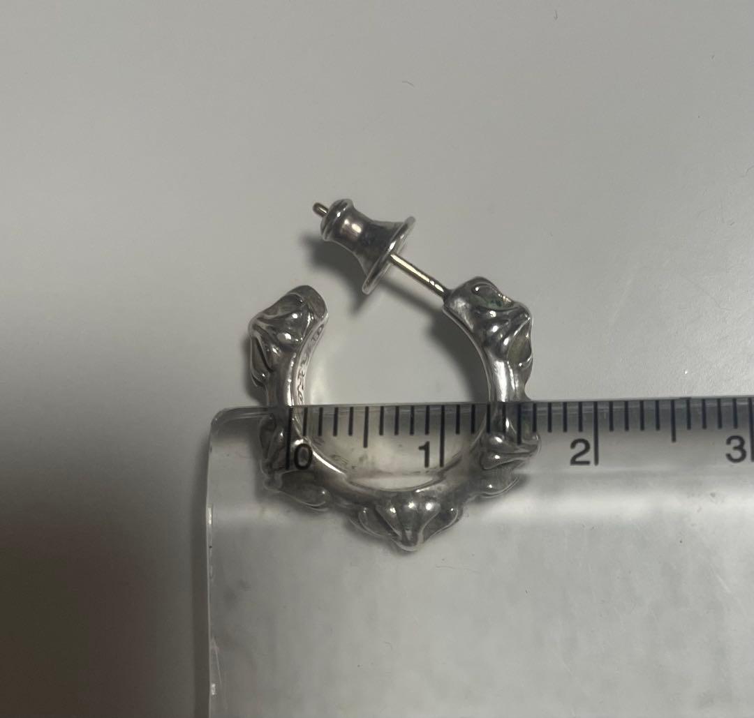 正品クロームハーツピアスシルバー925片耳用(ポーチ付き)