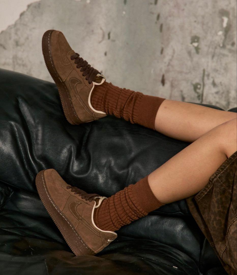 ナイキ エア フォース 1 ＇07 ブラウン　25.5cm