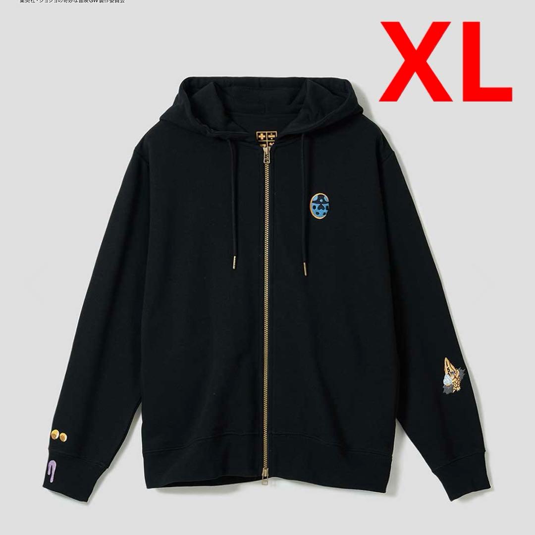 ジョジョの奇妙な冒険　グラニフ 　護衛チーム モチーフ　裏毛ジップパーカー XL
