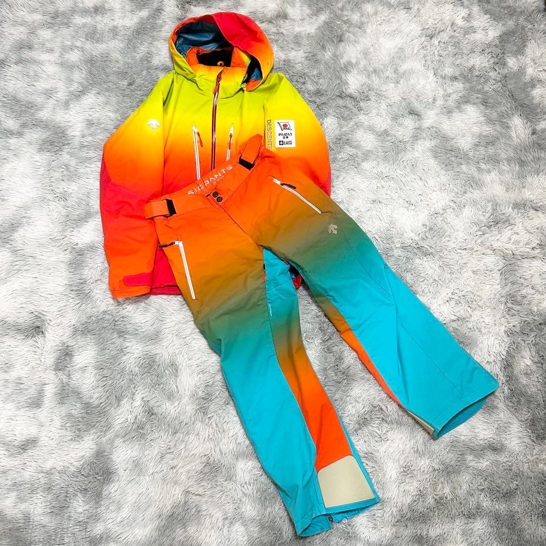 ✨激レア✨ 【DESCENTE】 デサント スキーウェア マルチカラー デモ系