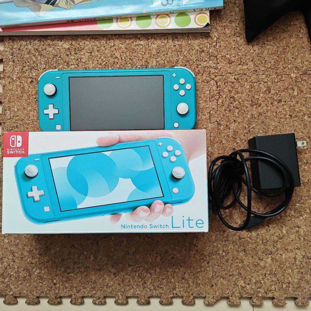 Nintendo Switch Lite 本体 ターコイズ ACアダプター - メルカリ