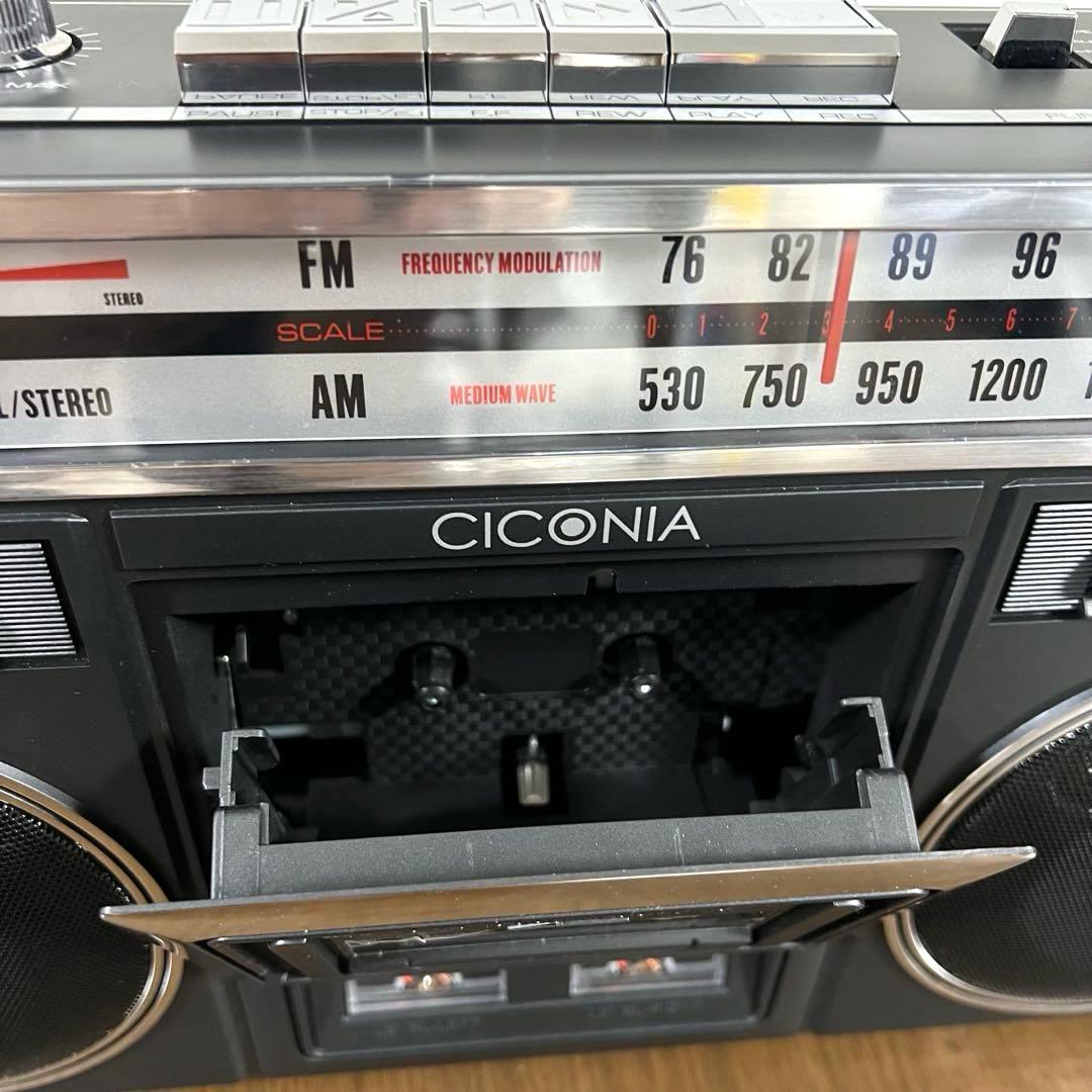 未使用級☆CICONIA チコニア TY-2111 レトロ ラジカセ