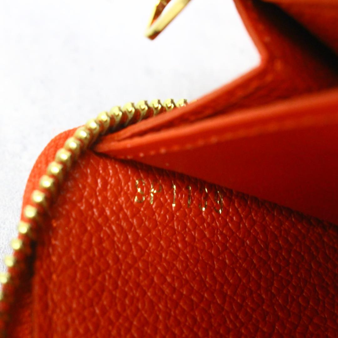 ◇ルイヴィトン ポルトフォイユ クレマンス フラワーチャーム ネイビー×レッド