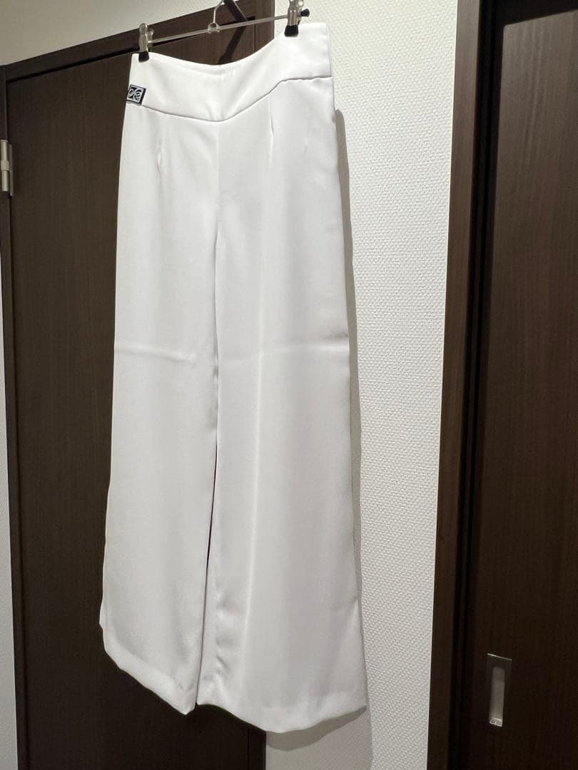 社交ダンス用レオタード+ホワイトワイドパンツ