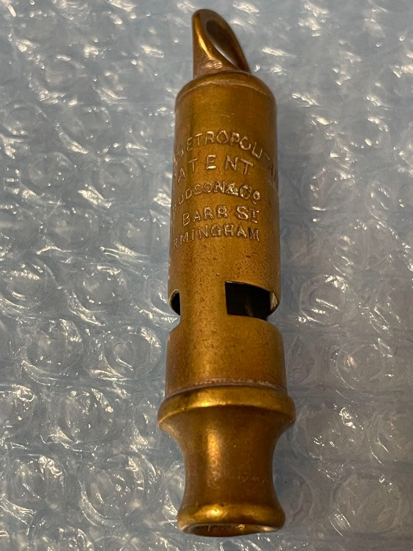 [骨董] Metropolitan Police Whistle 1886-87