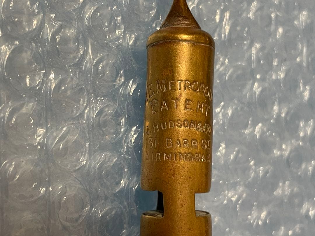 [骨董] Metropolitan Police Whistle 1886-87