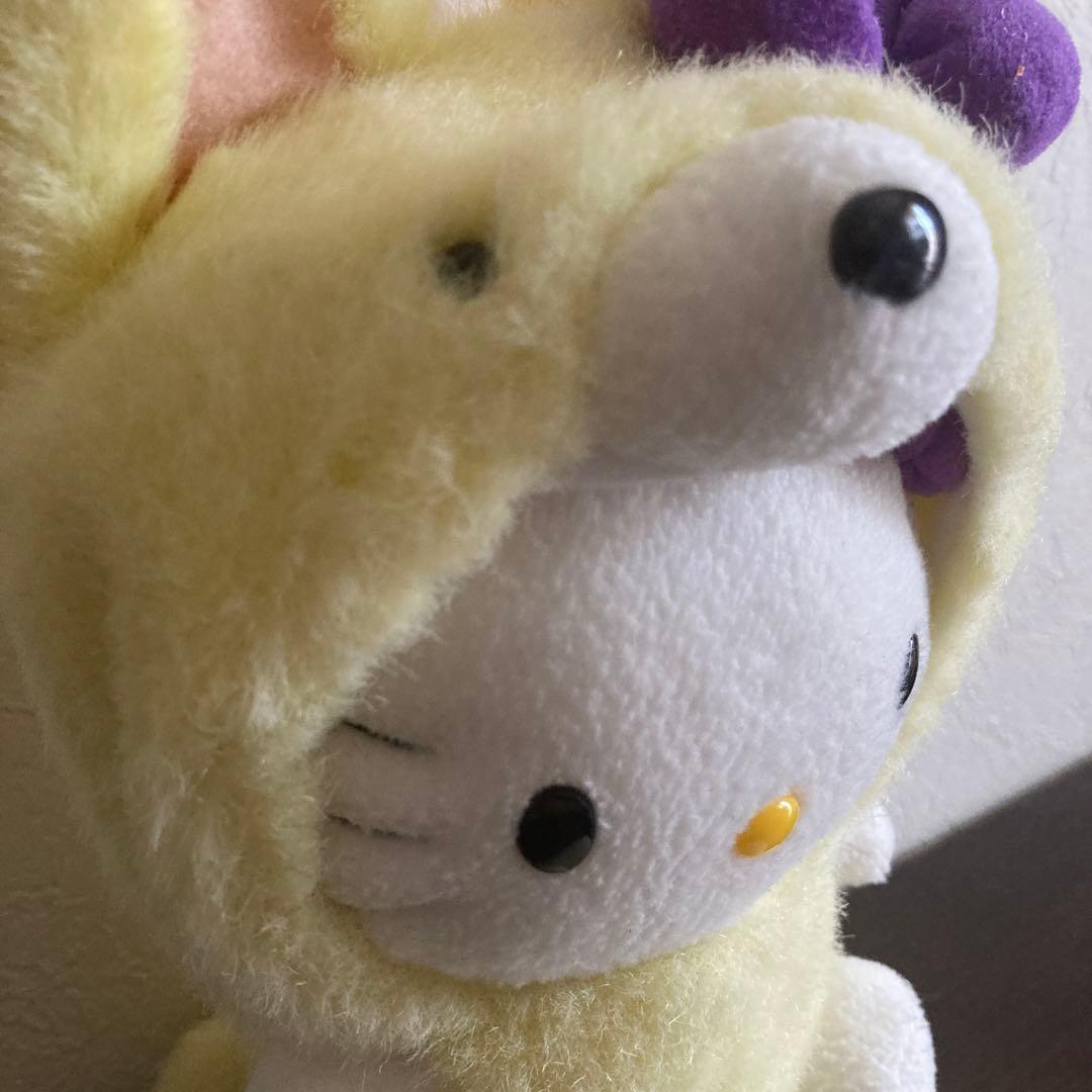 北海道限定 2004年製キティちゃん着ぐるみぬいぐるみ ラベンダー