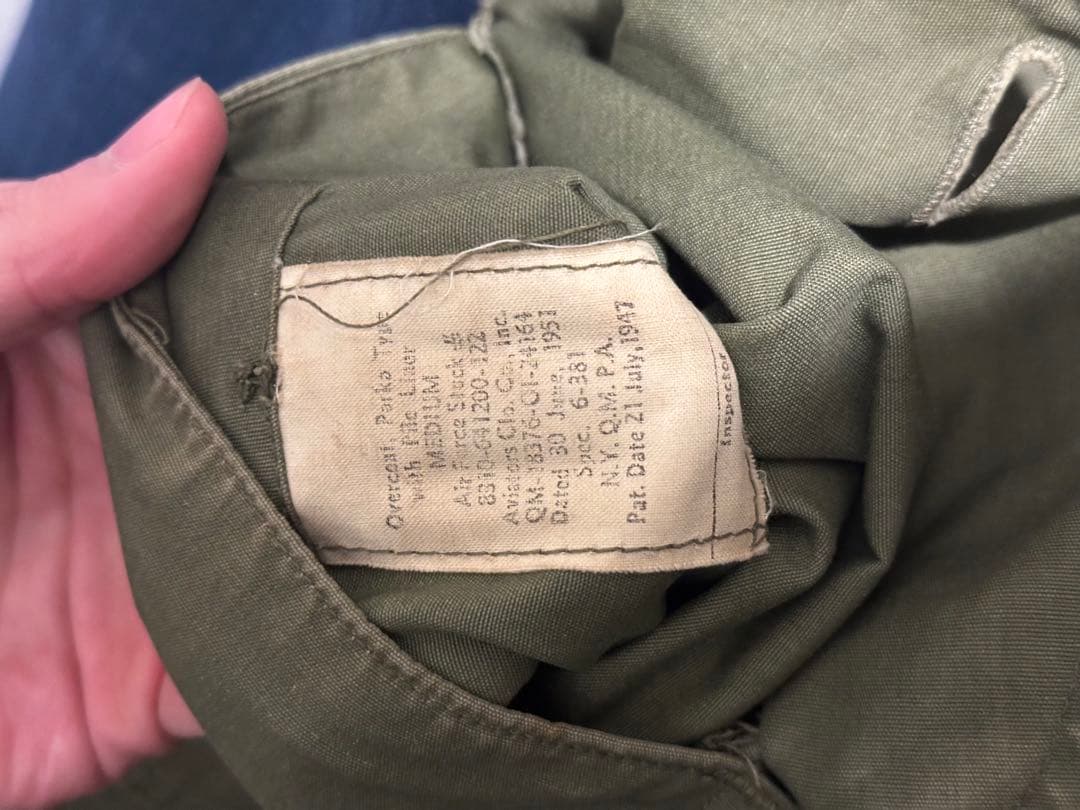 51年製 M47 フィールドパーカー フルセット usmilitary