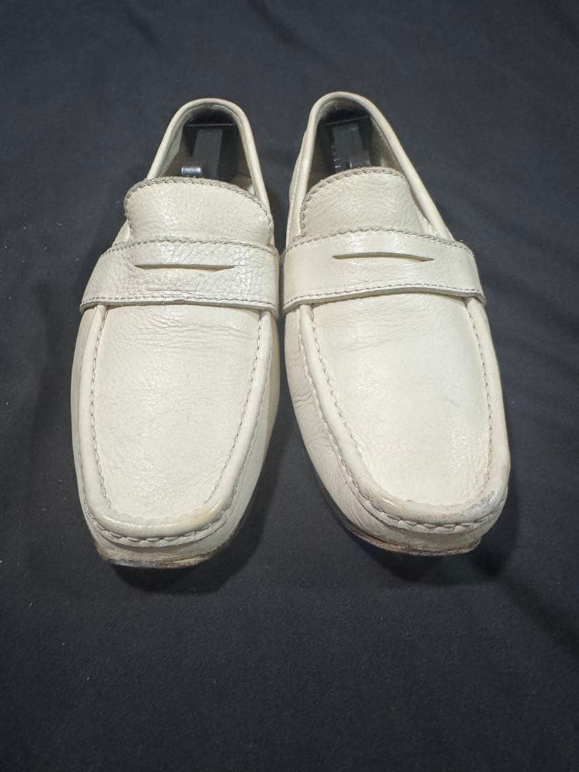 ディースクエアード 26.5cm スリッポン ホワイト