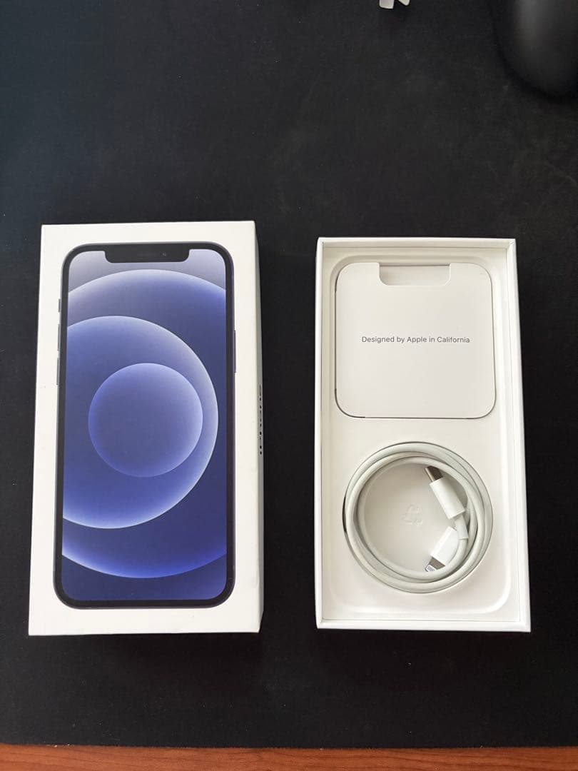 Apple iPhone 12 ブラック 本体 SIMフリー 充電容量73%