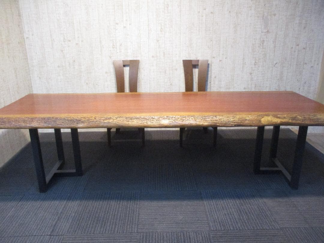 # 1276■　ブビンガ　テーブル　カウンター　ダイニング　座卓　一枚板　天板