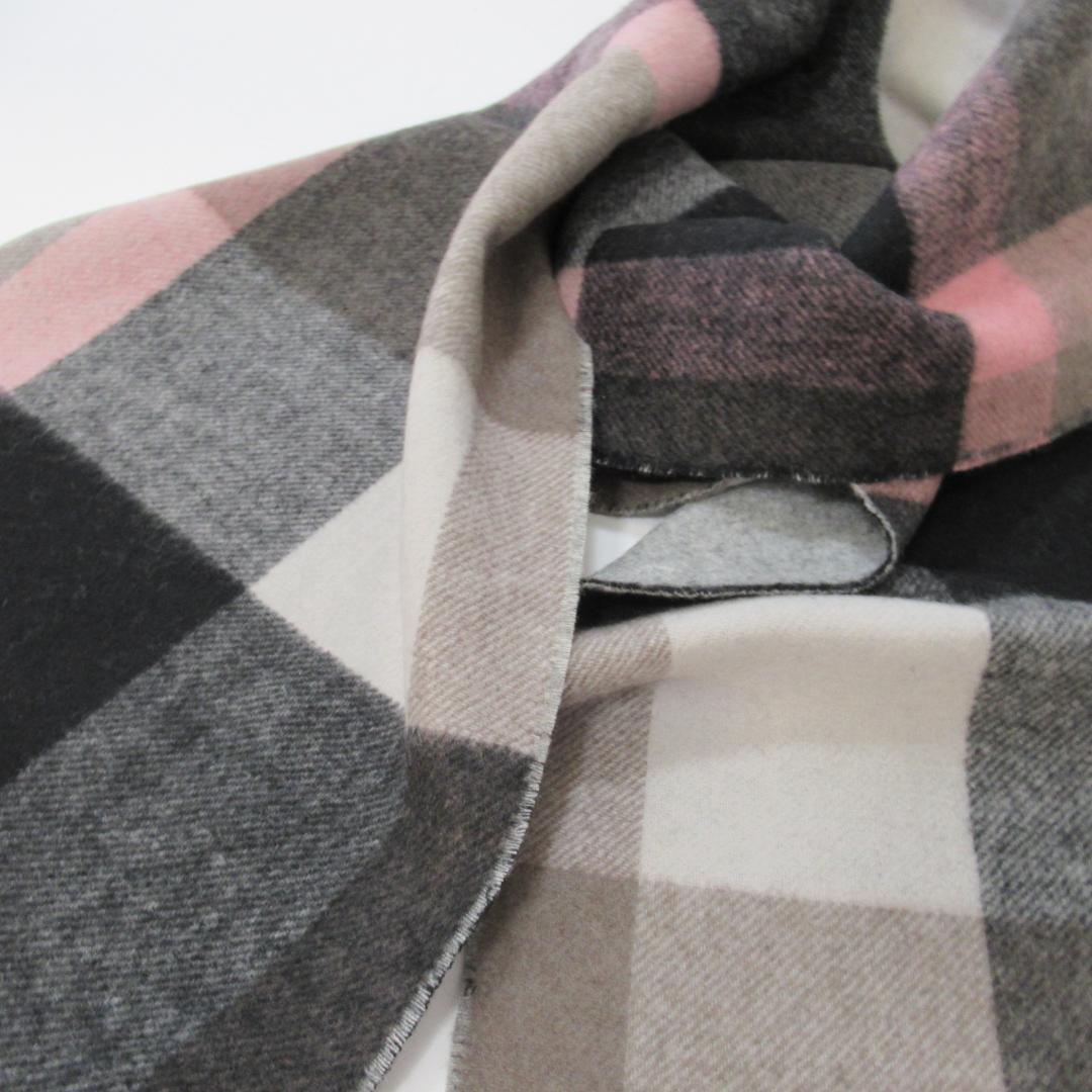 ブラックレーベルクレストブリッジ 新品グレー リバーシブルマフラー