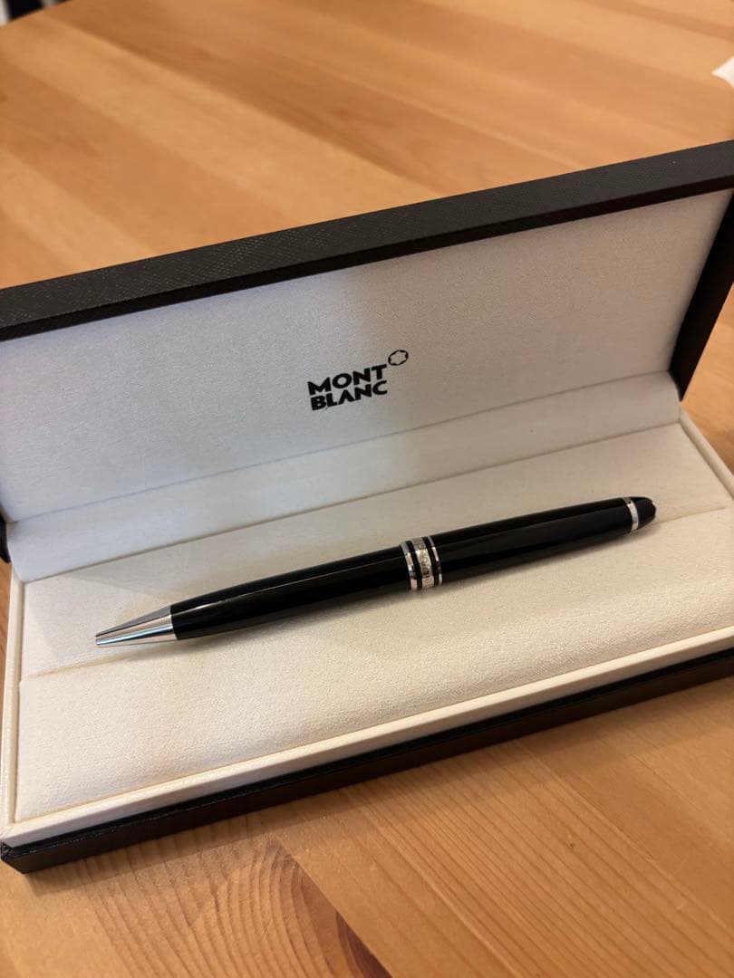 Montblanc 黒 ボールペン 専用ケース付き - メルカリ