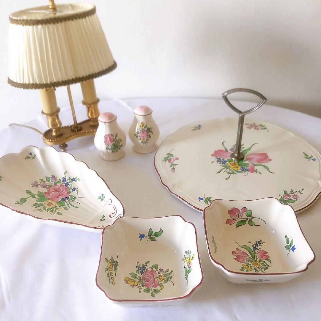 美品　リュネヴィル　ソルトペッパー入れ　スパイス入れ　フランスアンティーク食器