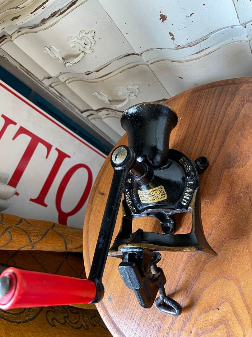 もも様専門イギリスアンティーク 壁掛け　コーヒー　ミル　グラインダー SPONG