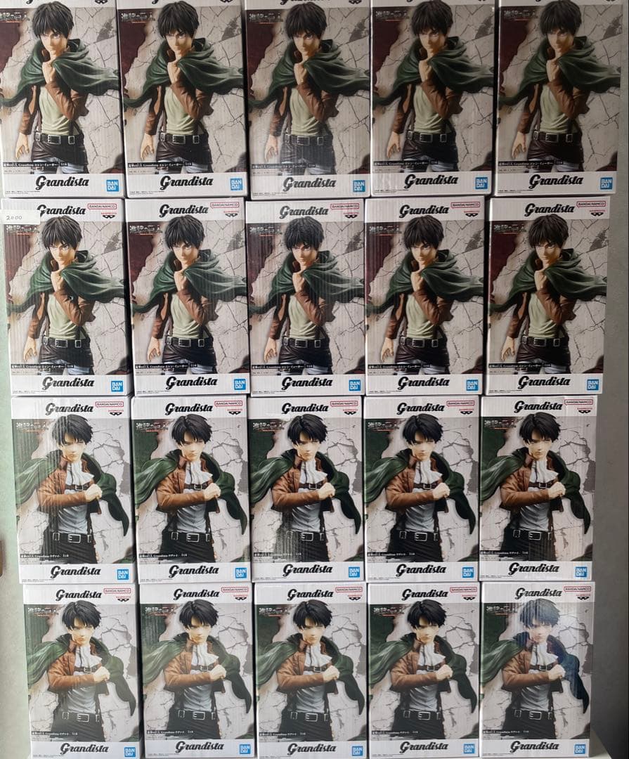 【新品未開封】進撃の巨人 Grandista リヴァイ フィギュア 20個セット