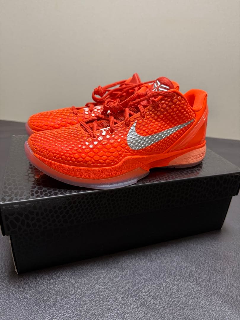 NIKE Kobe6 Protro Total Orange 25cmバッシュ