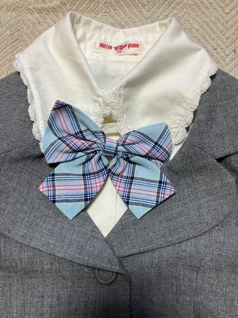 ナルミヤインターナショナルメゾピアノフォーマルスーツ１２０サイズ４点セット美品