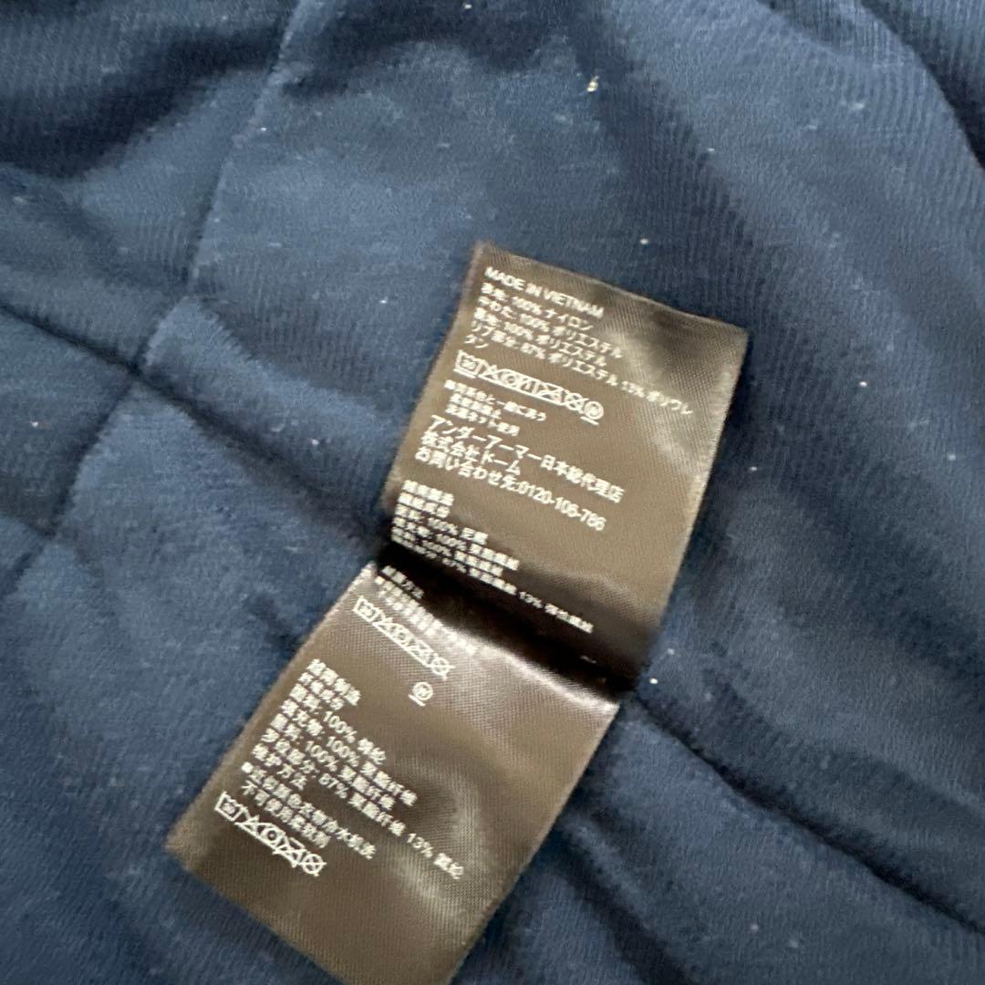 UNDER ARMOUR アウター ベンチコート ロゴ ネイビー