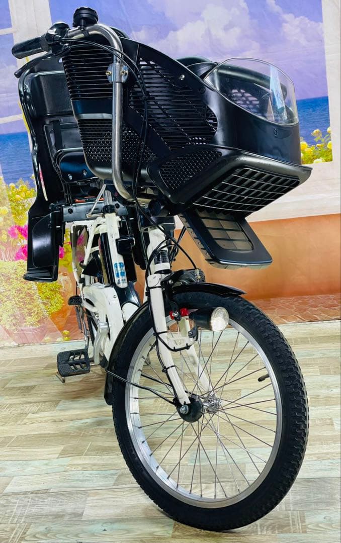 パナソニックギュット⭐️12AH！子供乗せ電動アシスト自転車Y2998